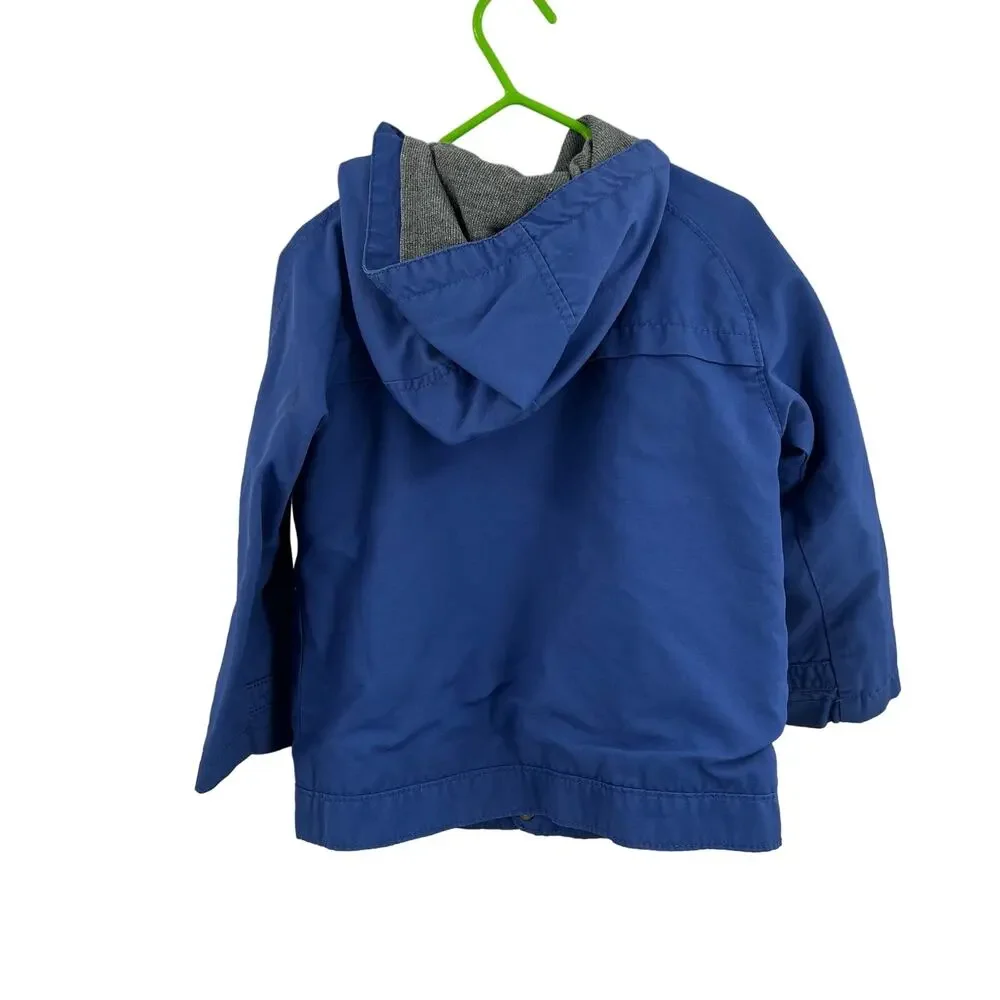 Zara Blue‎ Hooded Jacket Size 2/3 Year